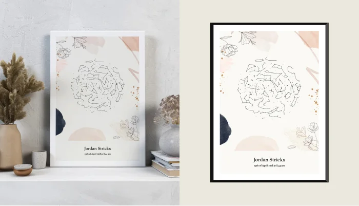 Starmap oil babykamer