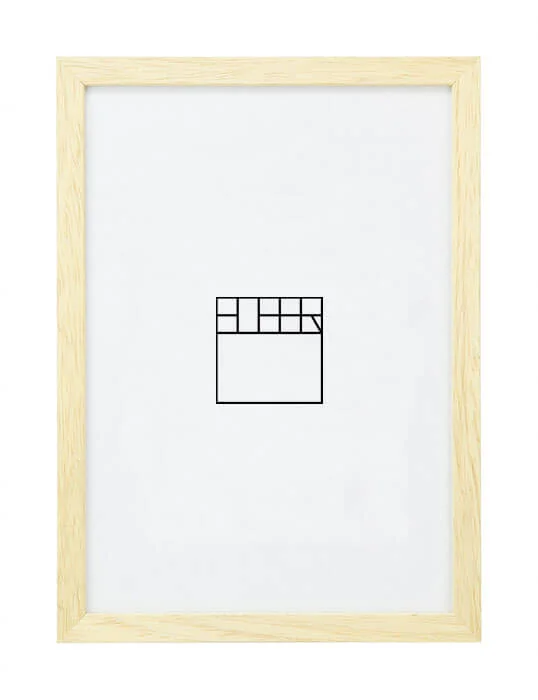 70 x 100 cm – Blank ongelakt (hout)