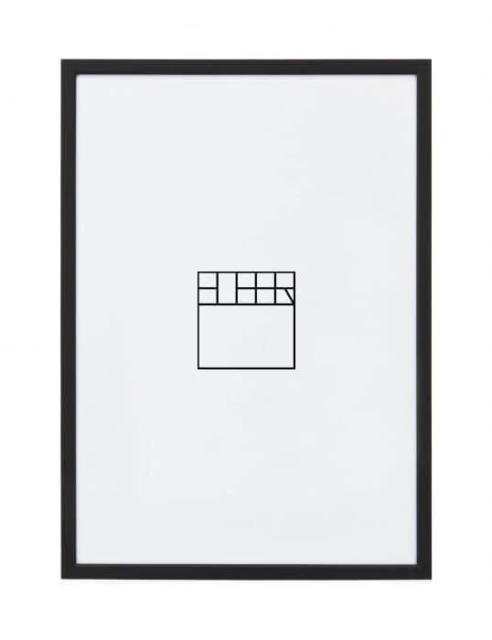 30 x 40 cm – Zwart (aluminium)