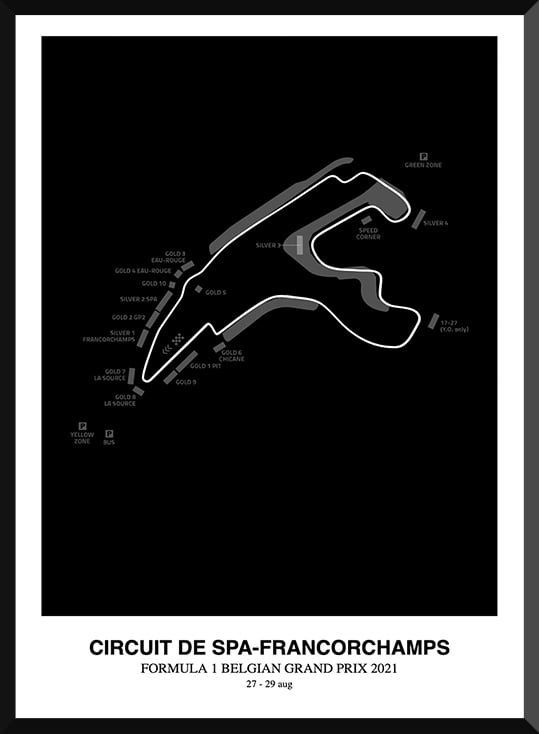Circuit Circuit de Spa-Francorchamps Poster