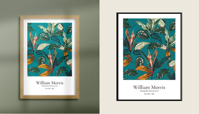 Retro Tropical Flowers William Morris